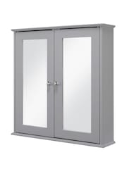 Croydex Ashby Grey Wooden Double Door Cabinet 580x 560mm - Image 2 of 3