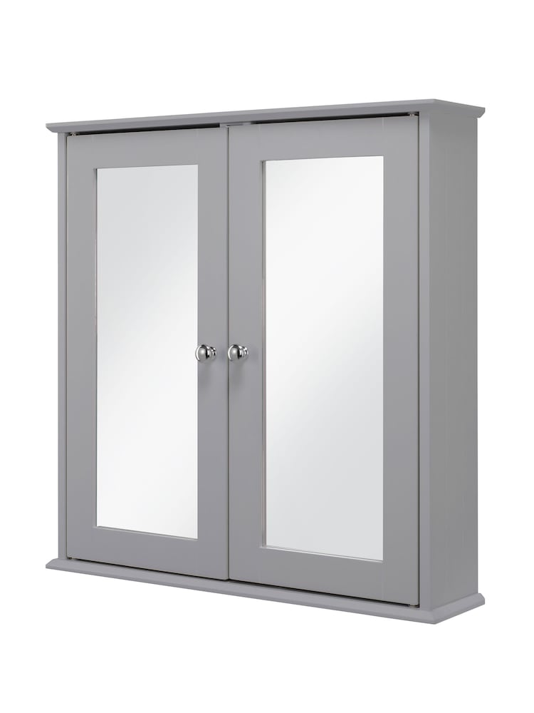 Croydex Ashby Grey Wooden Double Door Cabinet 580x 560mm - Image 2 of 3