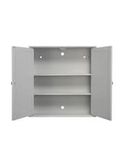 Croydex Ashby Grey Wooden Double Door Cabinet 580x 560mm - Image 3 of 3