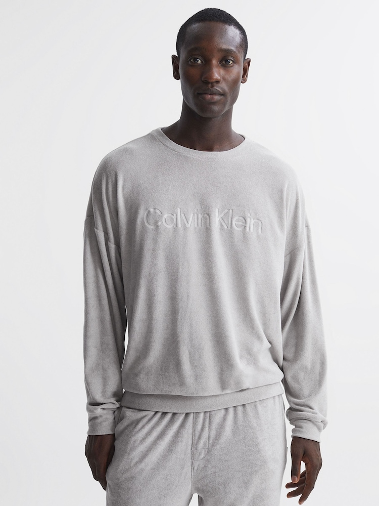 Calvin Klein Calvin Klein Underwear Sweatshirt mit Rundhalsausschnitt aus Frottee - Bild 1 von 6