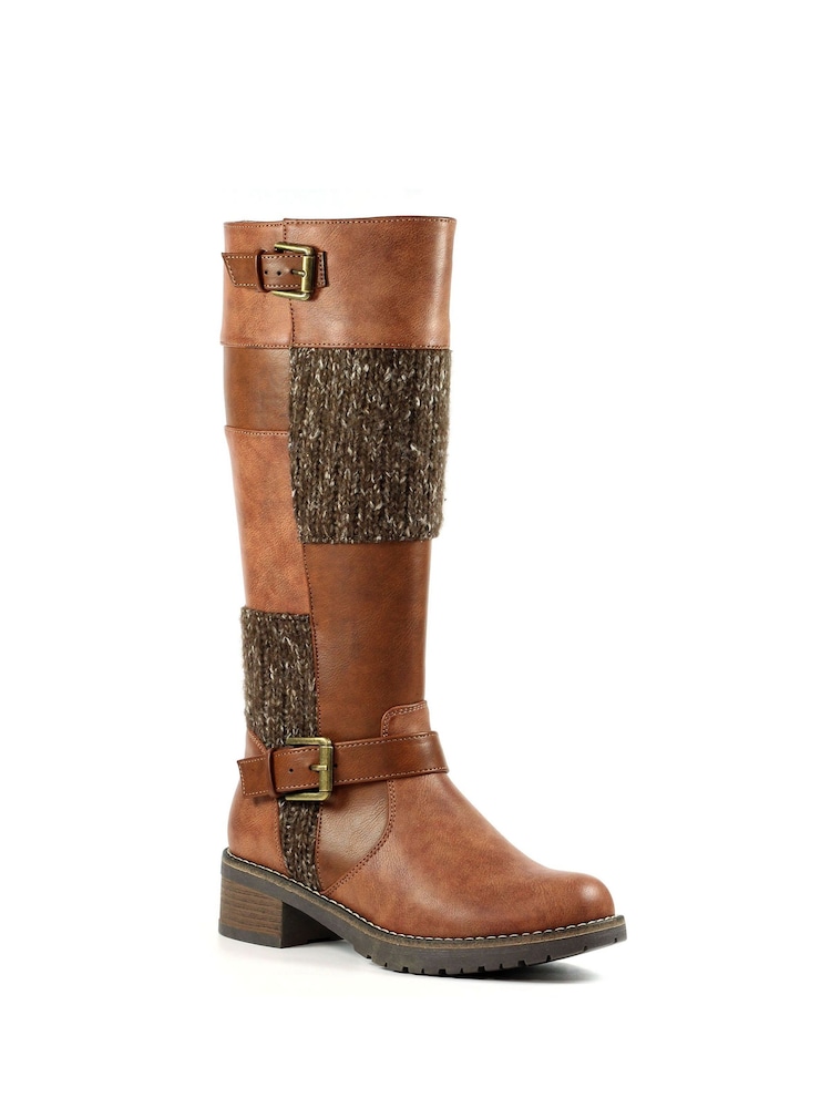 Braun - Lunar Wargate lange Stiefel - Bild 2 von 8 Braun - Lunar Wargate lange Stiefel - Bild 2 von 8