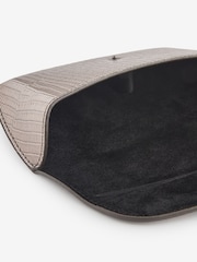 Metallic Silver Textured Sunglasses Case - Image 4 of 4