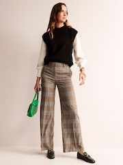 Boden Brown Westbourne Wool Trousers - Image 4 of 6