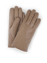 Natural - Totes Isotoner Premium Leather Gloves with Faux Fur Lining and Smartouch - Imagen 2 de 5