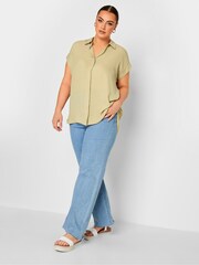 Yours Curve Natural Button Through Shirt - Image 2 of 4