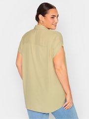 Yours Curve Natural Button Through Shirt - Image 3 of 4