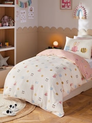 Natural Panda Jungle Printed Polycotton Duvet Cover and Pillowcase Bedding Set - Image 1 of 9