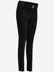 Black Denim Maternity Shape Enhancing Support Slim Jeans - Image 3 of 4