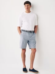 Blue Belted Chino Shorts - Image 2 of 9