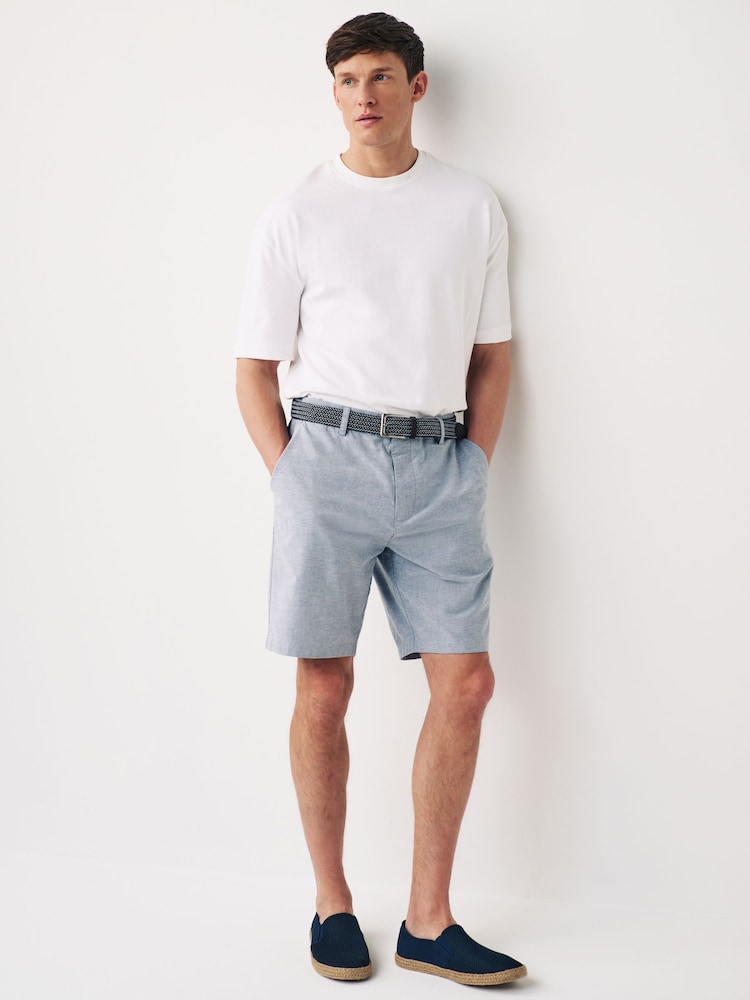 Blue Belted Chino Shorts - Image 2 of 9