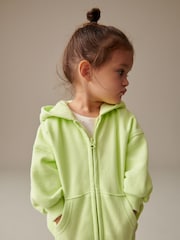 Lime Green Zip Through Hoodie (3mths-7yrs) - Image 1 of 3