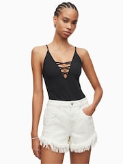 AllSaints Black Sofia Bodysuit - Image 1 of 4