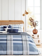 Helena Springfield Blue Long Island Brushed Cotton Check Set - Image 1 of 5