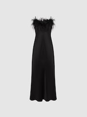 Sleeper Feather Midi Slip Dress - Image 2 of 5