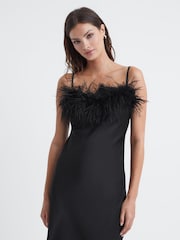 Sleeper Feather Midi Slip Dress - Image 3 of 5
