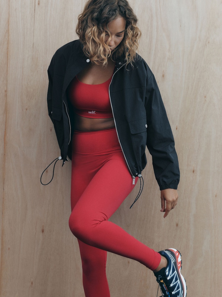 self. Navy Funnel Neck Jacket - Image 2 of 6