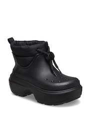 Crocs Black Stomp Puff Boots - Image 2 of 4