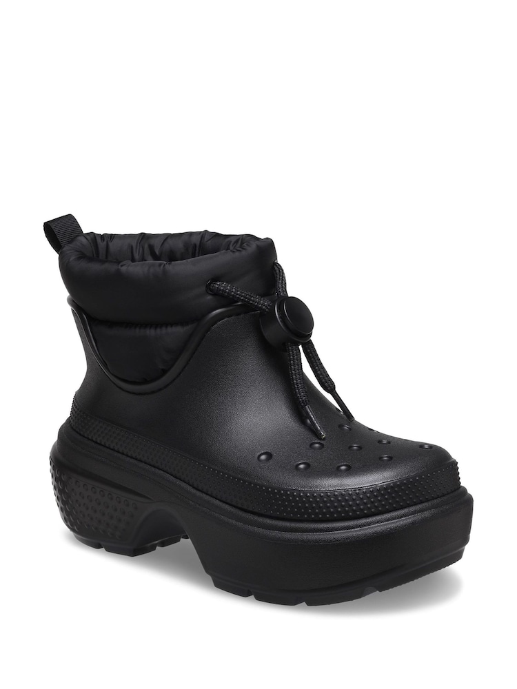 Crocs Black Stomp Puff Boots - Image 2 of 4