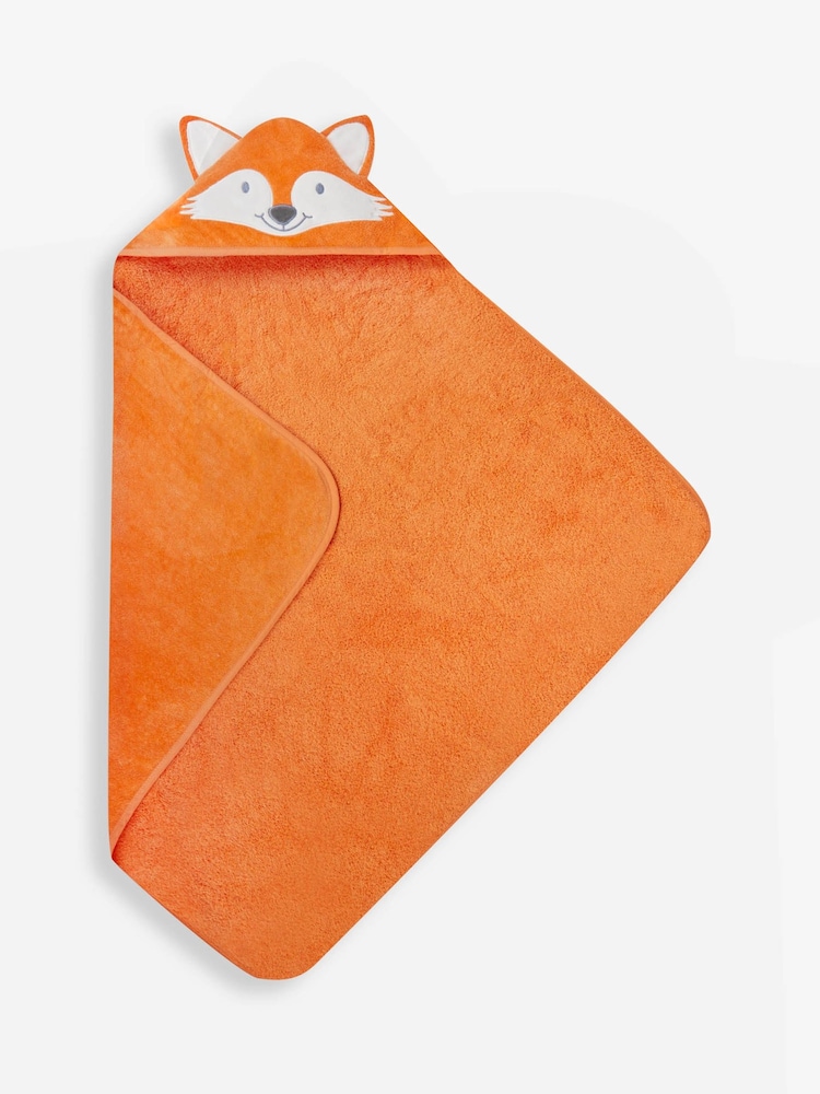 JoJo Maman Bébé Fox Character Hooded Towel - Image 1 of 2