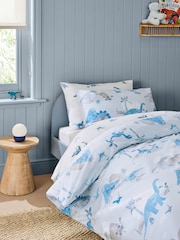 2 Pack Blue Dinos Duvet Cover and Pillowcases Set - Image 2 of 8