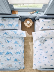 2 Pack Blue Dinos Duvet Cover and Pillowcases Set - Image 4 of 8