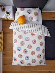 Neutral Basketball Duvet Cover and Pillowcase Set - Image 4 of 8