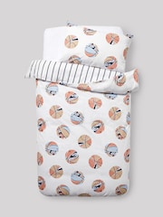 Neutral Basketball Duvet Cover and Pillowcase Set - Image 6 of 8