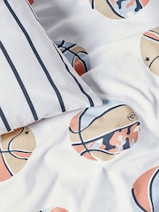 Neutral Basketball Duvet Cover and Pillowcase Set - Image 8 of 8