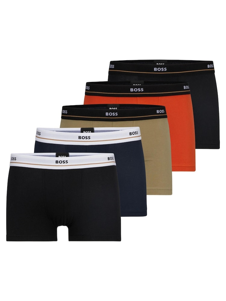 BOSS Black Essential Trunks 5 Pack - Image 1 of 7 BOSS Black Essential Trunks 5 Pack - Image 1 of 7