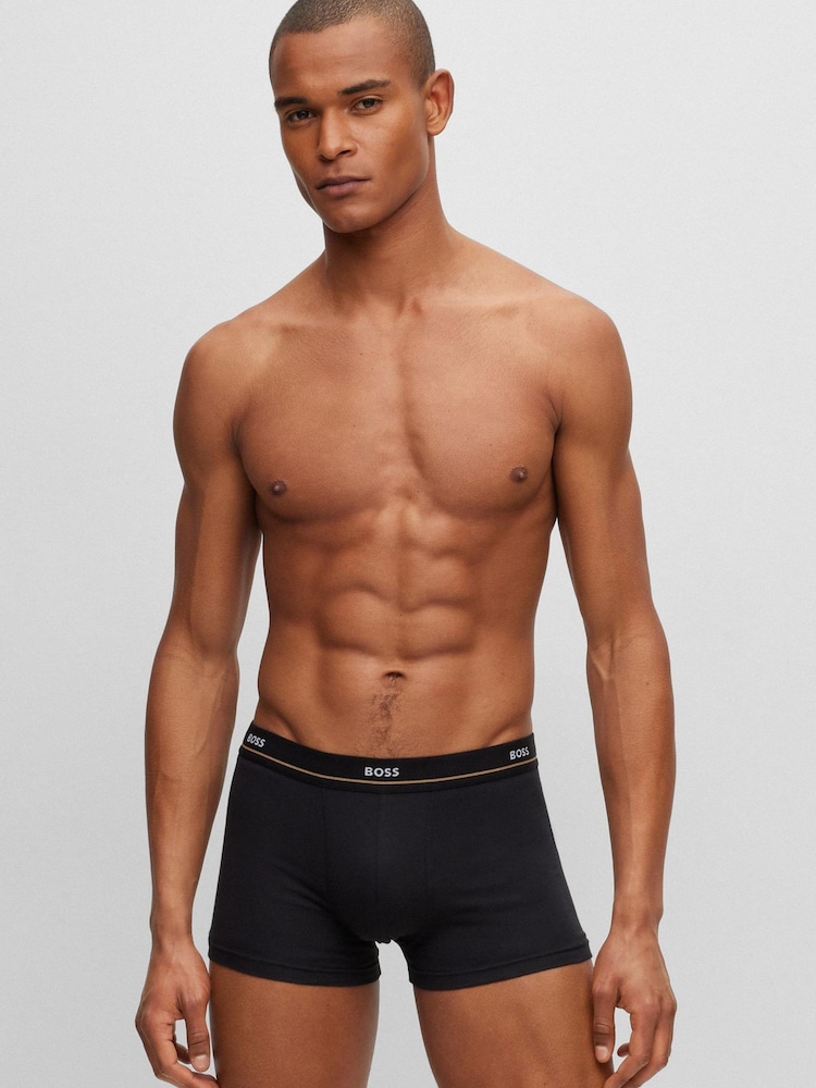 BOSS Black Essential Trunks 5 Pack - Image 2 of 7 BOSS Black Essential Trunks 5 Pack - Image 2 of 7