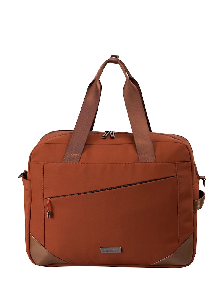 Cabin Max Brown Manhattan Holdall – Underseat Cabin Travel Bag 40x30x20 - Image 2 of 6 Cabin Max Brown Manhattan Holdall – Underseat Cabin Travel Bag 40x30x20 - Image 2 of 6