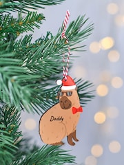 Personalised Capybara Christmas Tree Decoration by Oakdene - Image 3 of 3