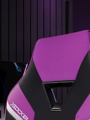 X Rocker Purple Tempest Ergonomic PC Office Gaming Chair - Image 3 of 6