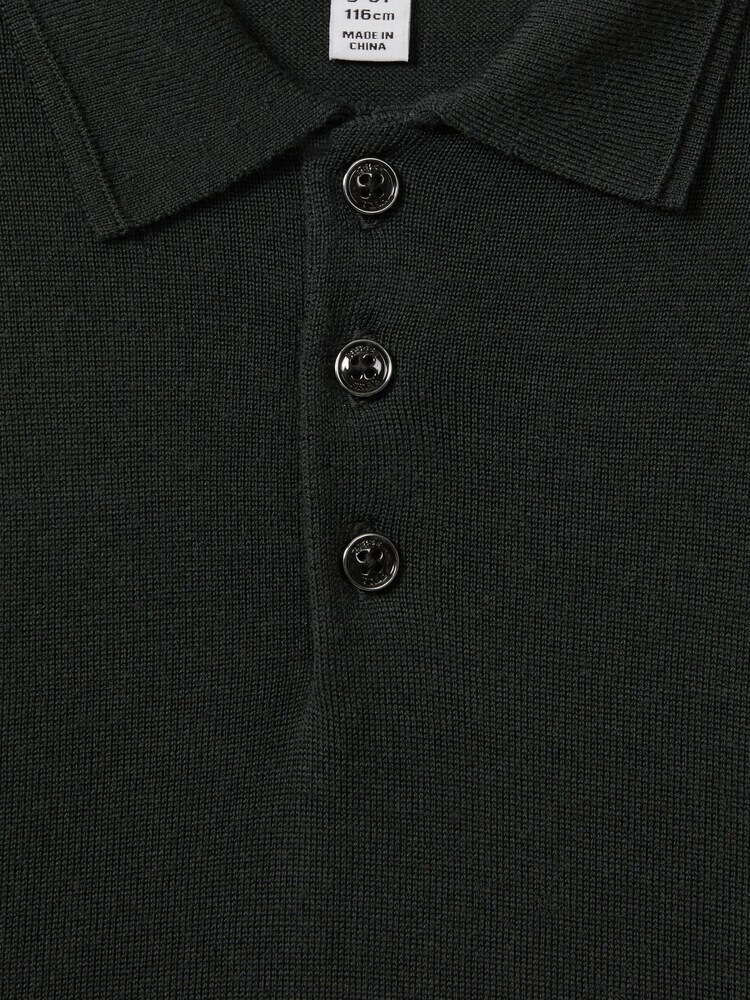 Reiss Forest Trafford Junior Merino Wool Polo Shirt - Image 6 of 6 Reiss Forest Trafford Junior Merino Wool Polo Shirt - Image 6 of 6
