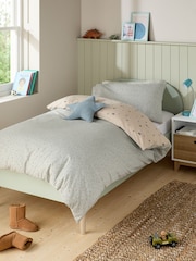 Embroidered Camping 100% Cotton Printed Bedding Duvet Cover and Pillowcase Set - Image 2 of 8
