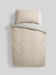 Embroidered Camping 100% Cotton Printed Bedding Duvet Cover and Pillowcase Set - Image 7 of 8