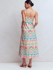 Boden Empire Linen Broderie Dress - Imagen 3 de 6