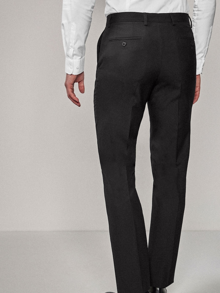 Black Tailored Fit Suit Trousers - Image 3 of 8