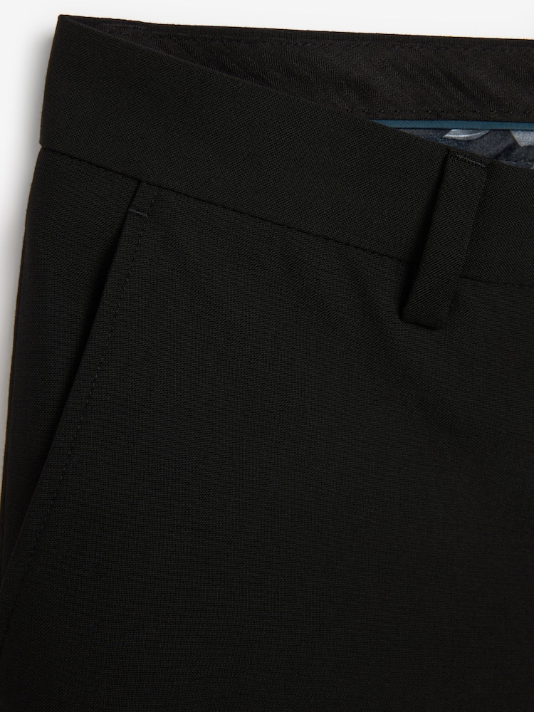 Black Tailored Fit Suit Trousers - Image 7 of 8