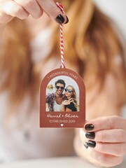 Personalised Solid Copper Seven Year Anniversary Christmas Tree Decoration by Oakdene - Εικόνα 2 του 2