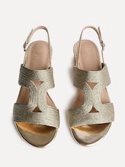 Linzi Gold Reeva  Block Heel Sandals - Image 4 of 4