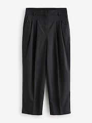 Grey Pinstripe Tailored Barrel Trousers - Image 6 of 7