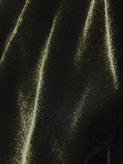 Dark Green Velvet Wide Leg Trousers - Image 4 of 4