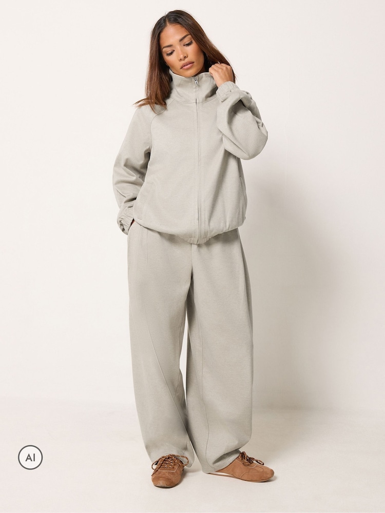 PixieGirl Petite Natural Brushed Funnel Neck Hoodie & Joggers Set - Image 1 of 6 PixieGirl Petite Natural Brushed Funnel Neck Hoodie & Joggers Set - Image 1 of 6
