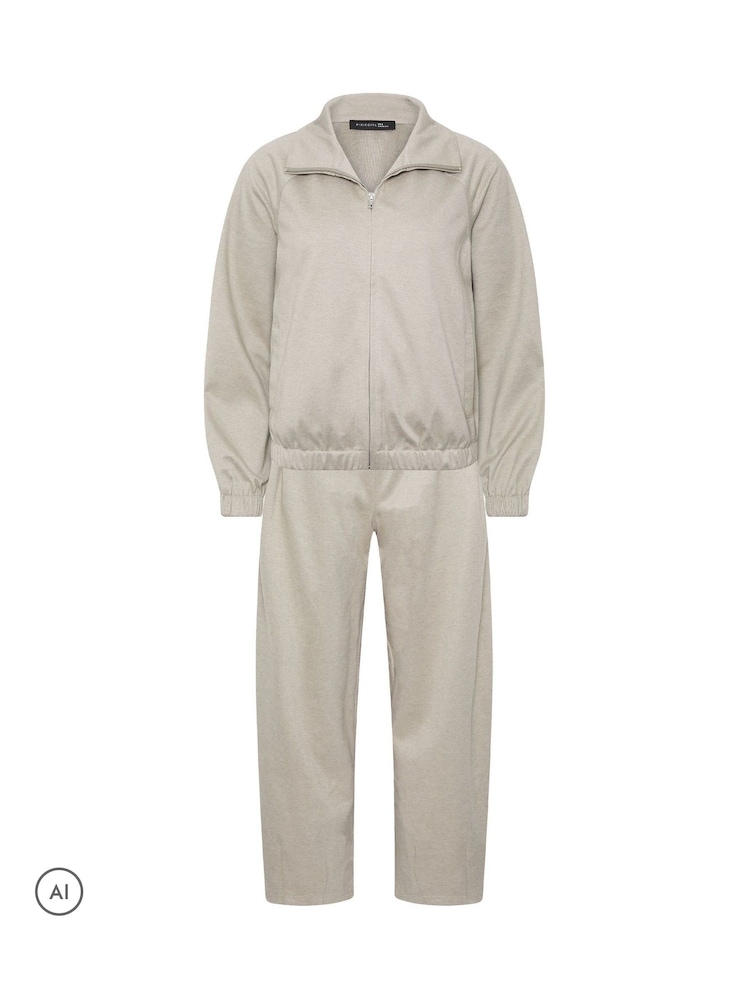 PixieGirl Petite Natural Brushed Funnel Neck Hoodie & Joggers Set - Image 6 of 6 PixieGirl Petite Natural Brushed Funnel Neck Hoodie & Joggers Set - Image 6 of 6
