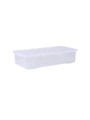Wham Set of 3 Clear Crystal 42L Plastic Storage Under Bed Box & Lid - Image 3 of 4