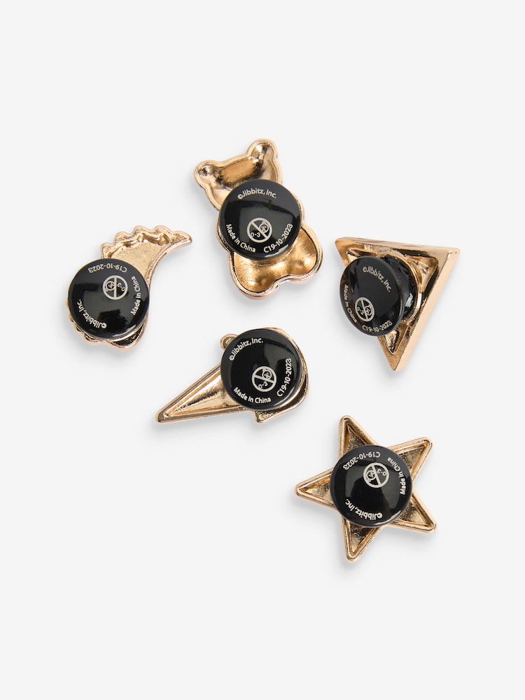 Crocs Gold Icon Jibbitz 5 Pack - Image 2 of 5