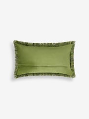 Clarke & Clarke Green Congo Velvet  Cushion - Image 3 of 4
