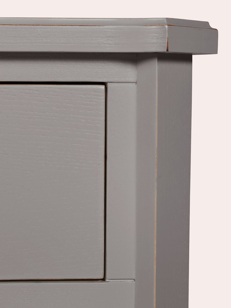 Laura Ashley Pale Charcoal Henshaw 1 Drawer Side Table - Image 5 of 5