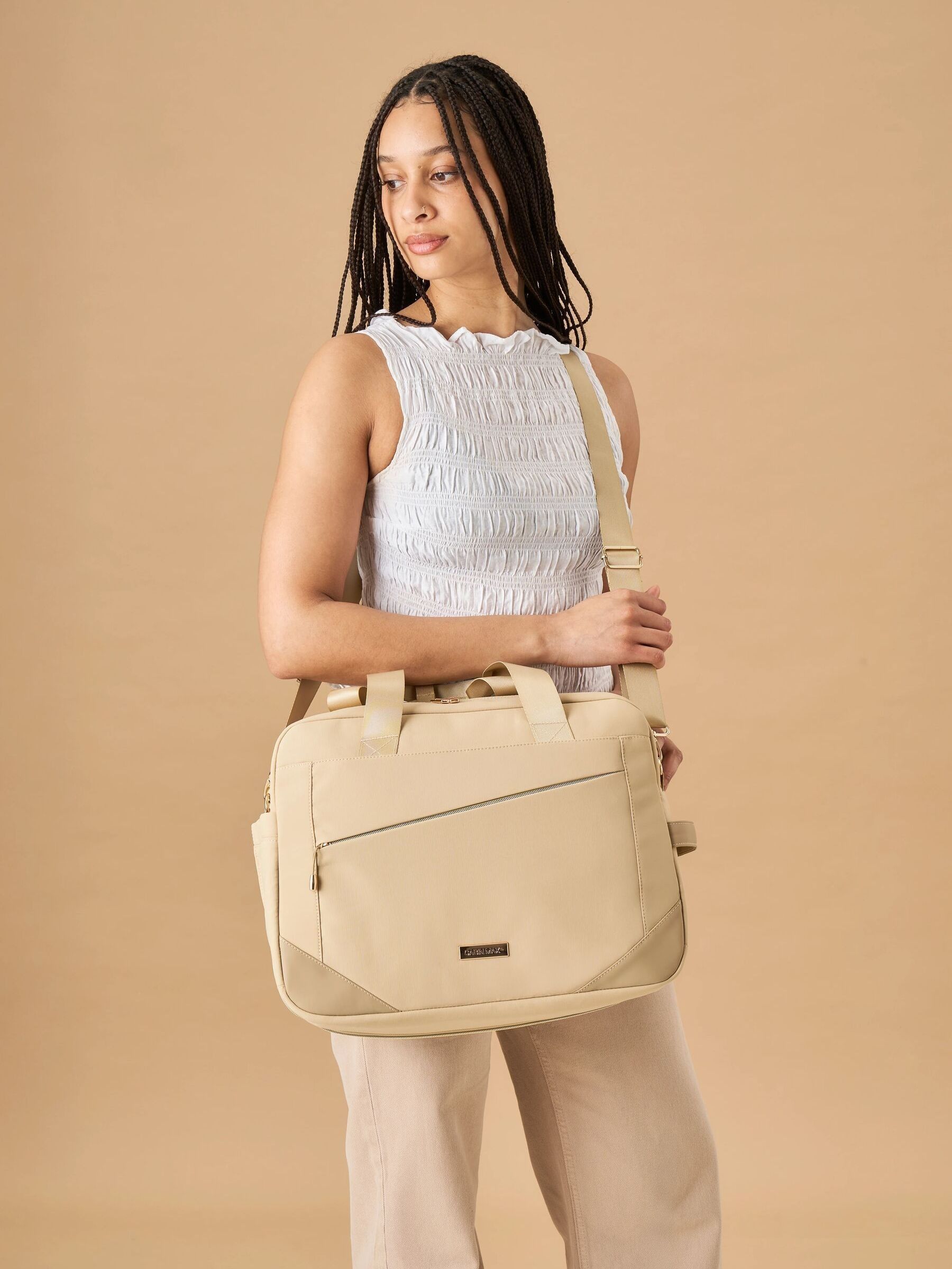 Cabin Max Beige Manhattan 24L Holdall Underseat Cabin Bag - Image 2